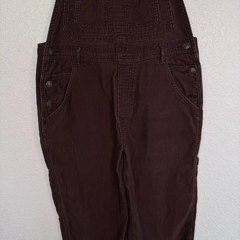 Vintage Jordache Overalls Large 11-13 Corduroy Carpenter Cargo Bib Utility Y2K - Picture 6 of 11